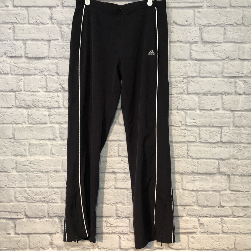 Adidas athletic zip bottom/fly joggers